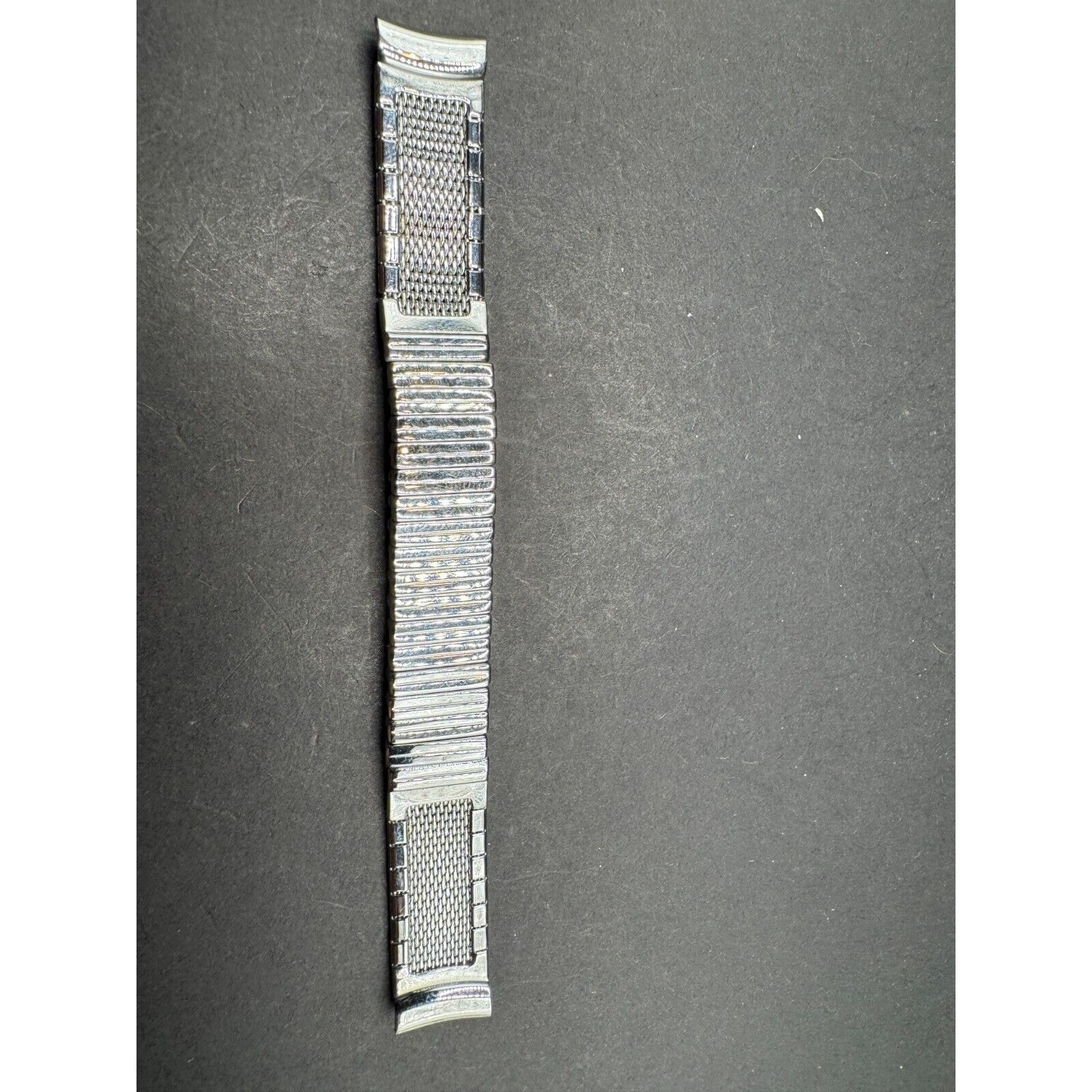Vintage Scott Hong Kong Watch Band Stainless Steel Expansion Bracelet